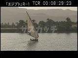 エジプト・遺跡・ナイル川帆船・ルクソール