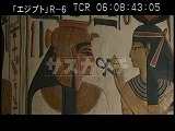 エジプト・遺跡・玄室のネフェルタリ・死後の世界の鍵を受け取る