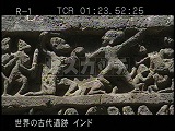 インド・遺跡・エローラ・１６窟・カイラーサナータ・拝殿ラーマーヤナ彫刻