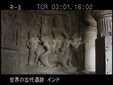 インド・遺跡・エローラ・２１窟・ドゥルガー女神