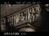 インド・遺跡・アジャンタ・１９窟・柱頭のレリーフ