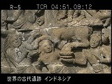 インドネシア・遺跡・ボロブドール・第１回廊・仏伝図・城を出る太子