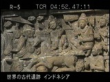 インドネシア・遺跡・ボロブドール・第１回廊・仏伝図・城を出る太子