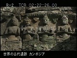 カンボジア・遺跡・アンコール・トム・バイヨン・梁の仏像