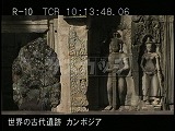 カンボジア・遺跡・バンテアイ・クデイ・東正面・守門神とデヴァター
