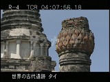 タイ・遺跡・アユタヤ・ワット・プラシーサンペット・仏堂跡・蓮の実
