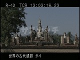 タイ・遺跡・スコータイ・ワット・マハタート・仏跡と仏塔