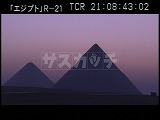 エジプト・遺跡・ギザのピラミッド・夜明け前