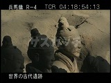 中国・遺跡・兵馬俑・１号抗・直射・兵士の顔